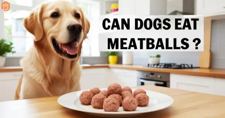 dogs eat meatballs